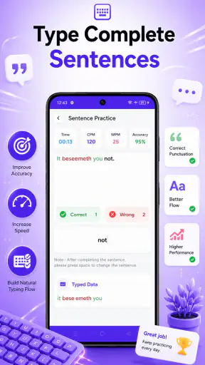 Typing Tester : Typing Speed screenshot