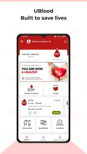UBLOOD: Find Blood Donors screenshot