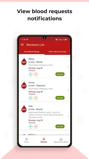 UBLOOD: Find Blood Donors screenshot