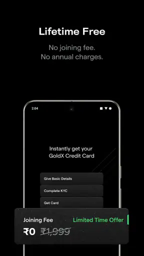 Uni : GoldX & NX Credit Card screenshot