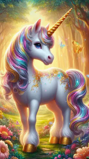 Unicorn Glitter Coloring Pages screenshot