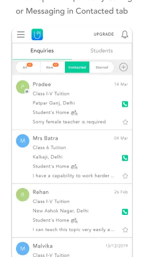 UrbanPro for Tutors screenshot