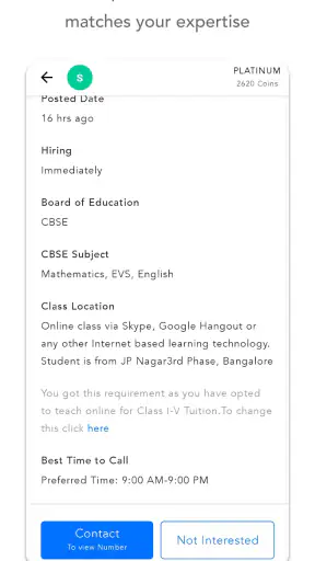 UrbanPro for Tutors screenshot