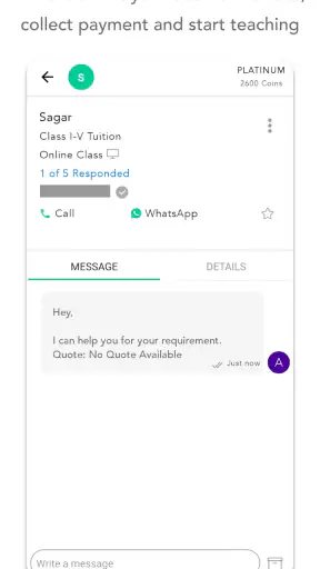 UrbanPro for Tutors screenshot