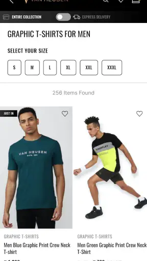 Van Heusen Online Shopping App screenshot
