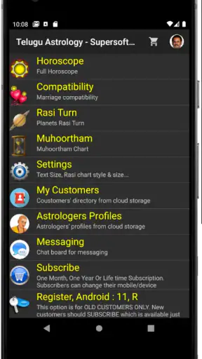 Vedic Astrology Telugu screenshot