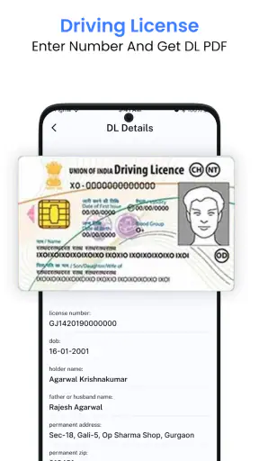 Vehicle Information App screenshot
