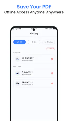 Vehicle Information App screenshot
