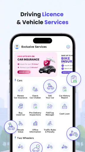 VehicleSetu: RC & Challan Info screenshot