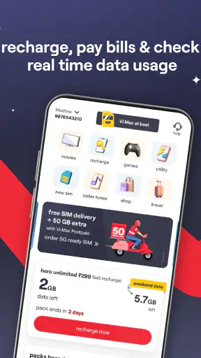 Vi: Recharge, Payments & Games screenshot