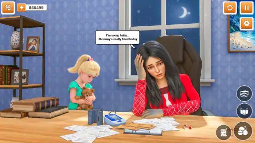 Virtual Mother Single Mom Sim screenshot