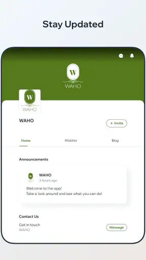 WAHO screenshot