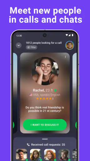 Wakie चैटिंग: लाइव चैट रूम्स screenshot