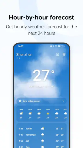 WeatherService screenshot