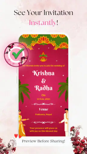 Wedding Invitation Video Maker screenshot
