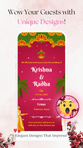 Wedding Invitation Video Maker screenshot