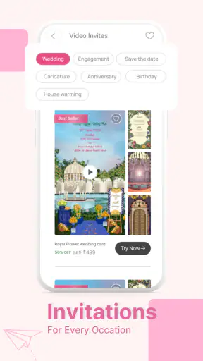 Wedding Video Invitation Maker screenshot