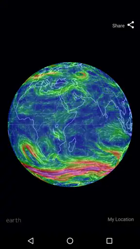 Wind Map Hurricane Tracker, 3D screenshot