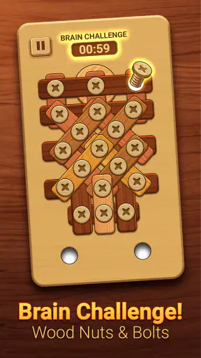 Woodle - Wood Screw Puzzle screenshot
