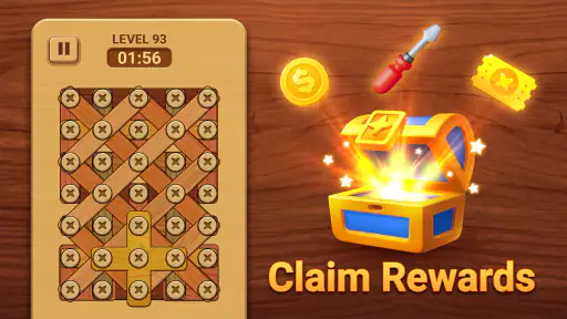 Woodle - Wood Screw Puzzle screenshot