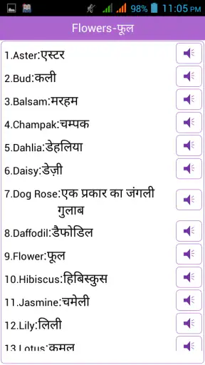Word Book English to Hindi screenshot