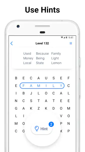 Word Search - crossword puzzle screenshot