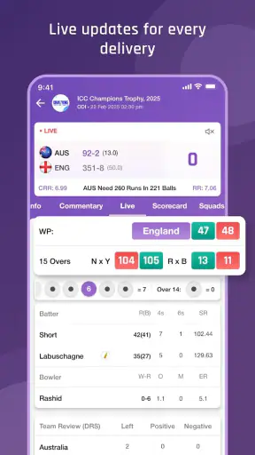 World11 Cricket Live Line screenshot