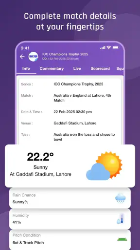 World11 Cricket Live Line screenshot