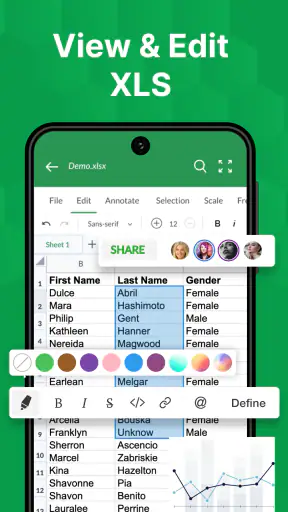 XLSX रीडर: XLS व्यूअर संपादक screenshot