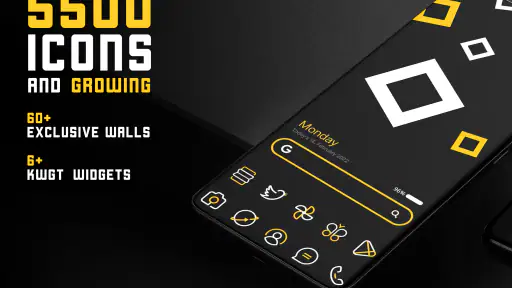 YellowLine Icon Pack : LineX screenshot