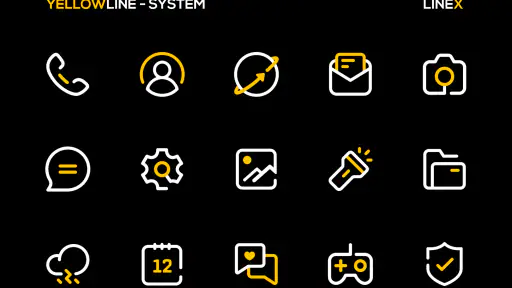 YellowLine Icon Pack : LineX screenshot