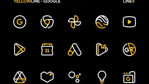 YellowLine Icon Pack : LineX screenshot