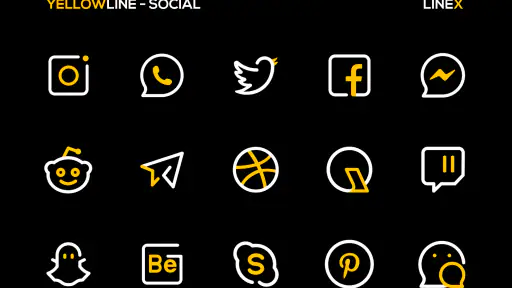 YellowLine Icon Pack : LineX screenshot