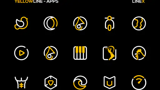 YellowLine Icon Pack : LineX screenshot