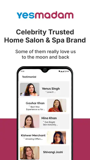 Yes Madam - Salon at Home screenshot