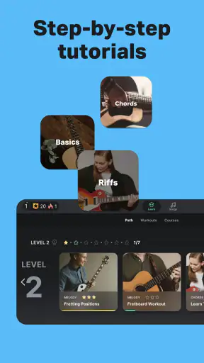Yousician: Learn Guitar & Bass screenshot