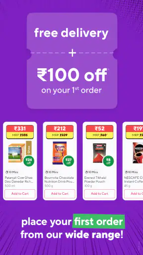 Zepto:10-Min Grocery Delivery* screenshot
