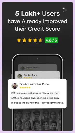 ZET- Credit Card, Credit Score screenshot