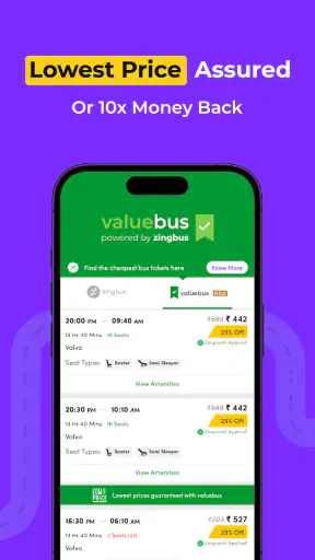 zingbus Book Bus Ticket online screenshot