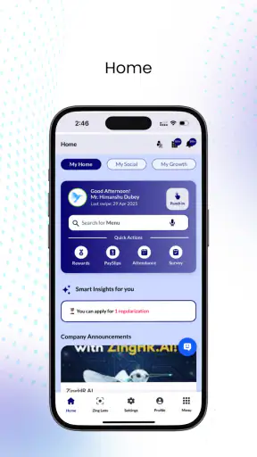 ZingHR screenshot