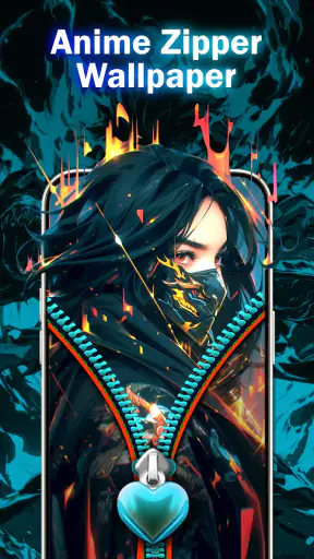 Zipper Lock Screen Wallpaper screenshot