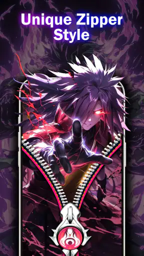Zipper Lock Screen Wallpaper screenshot