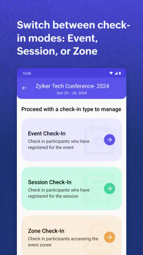 Zoho Backstage for Organizers screenshot