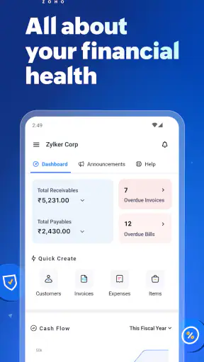 Zoho Books - GST Accounting screenshot