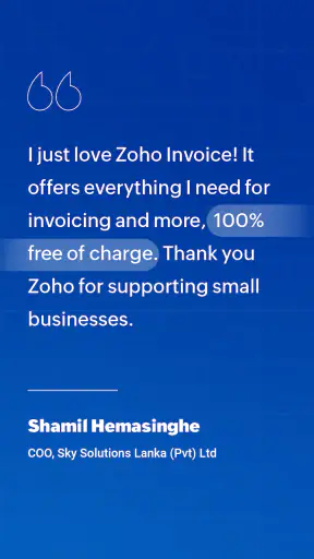 Zoho Invoice - GST Invoice App screenshot