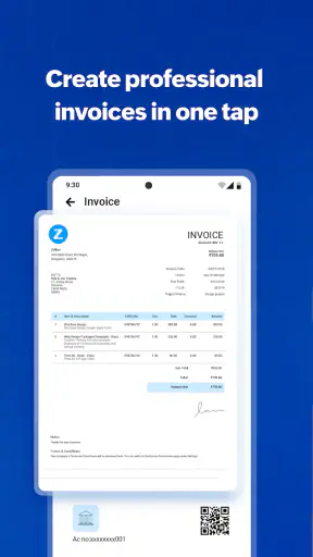Zoho Invoice - GST Invoice App screenshot