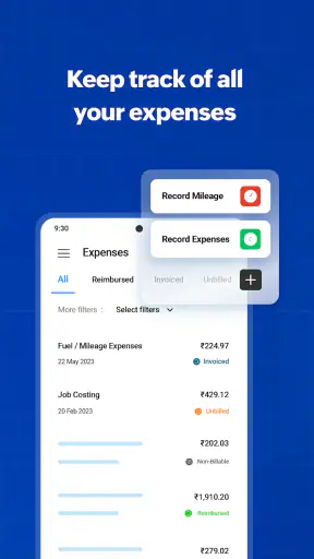 Zoho Invoice - GST Invoice App screenshot