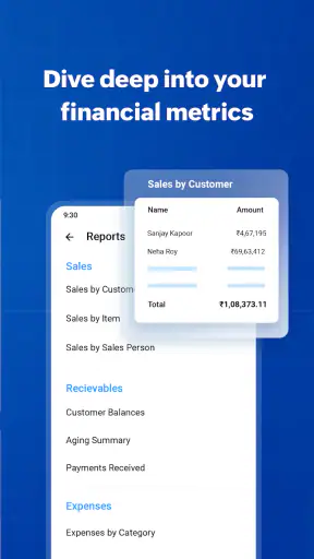 Zoho Invoice - GST Invoice App screenshot