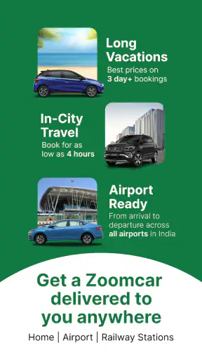 Zoomcar: Car rental for travel screenshot