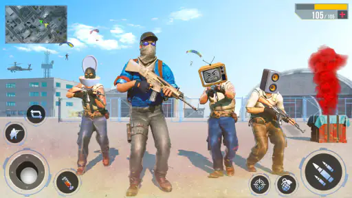 असली कमांडो शूटिंग गन गेम्स 3D screenshot